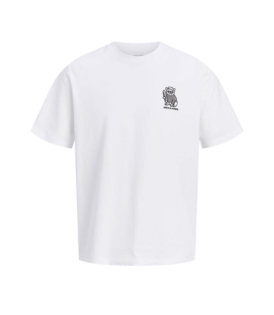 T-Shirt blanc homme jack & jones jordog-1