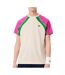 T-Shirt de sport beige/rose homme lacoste ultra dry block tennis-1