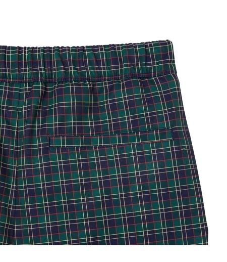 Womens/ladies Stretch Checked 7/8 Golf Jogging Bottoms Blue Lacoste