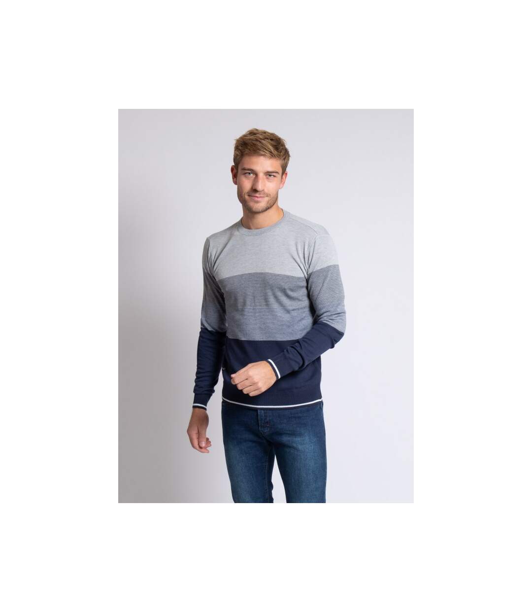 Pull fin col rond LOSANGE