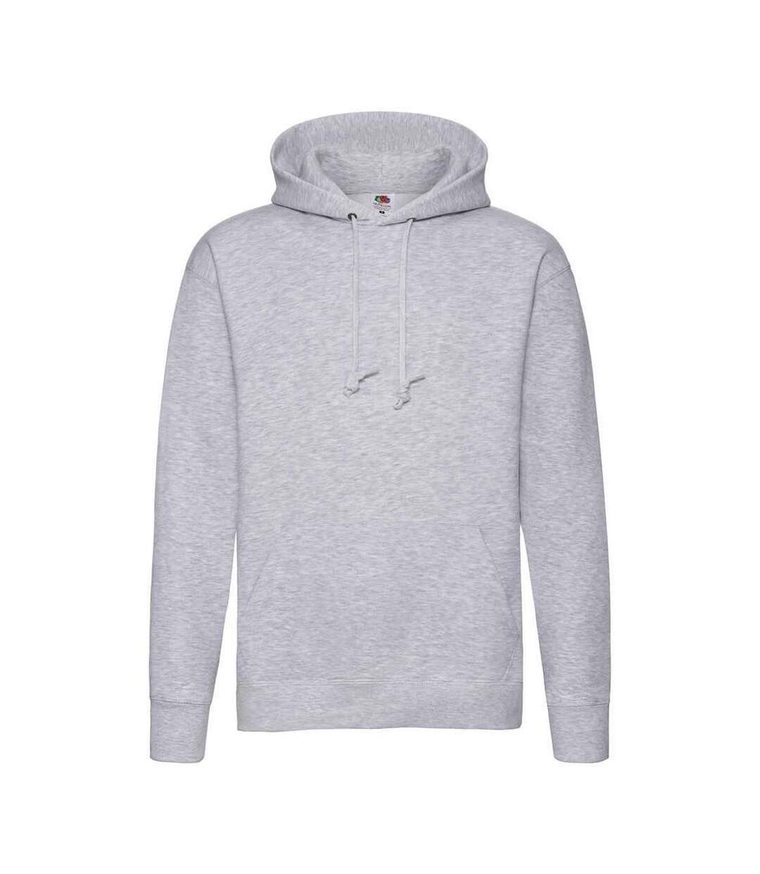 Sweat À Capuche Premium Adulte Gris Chiné Fruit Of The Loom-1