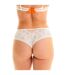 Shorty tanga en dentelle recyclée blanche Lima