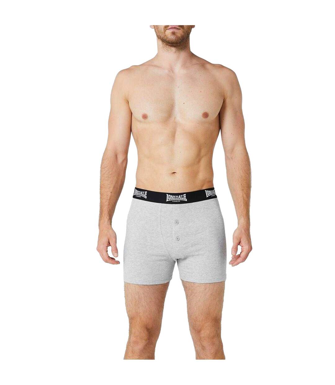 Boxers Homme Gris Lonsdale-4