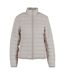 Womens/ladies Lightweight Puffer Jacket Light Asphalt New Morning Studios-1