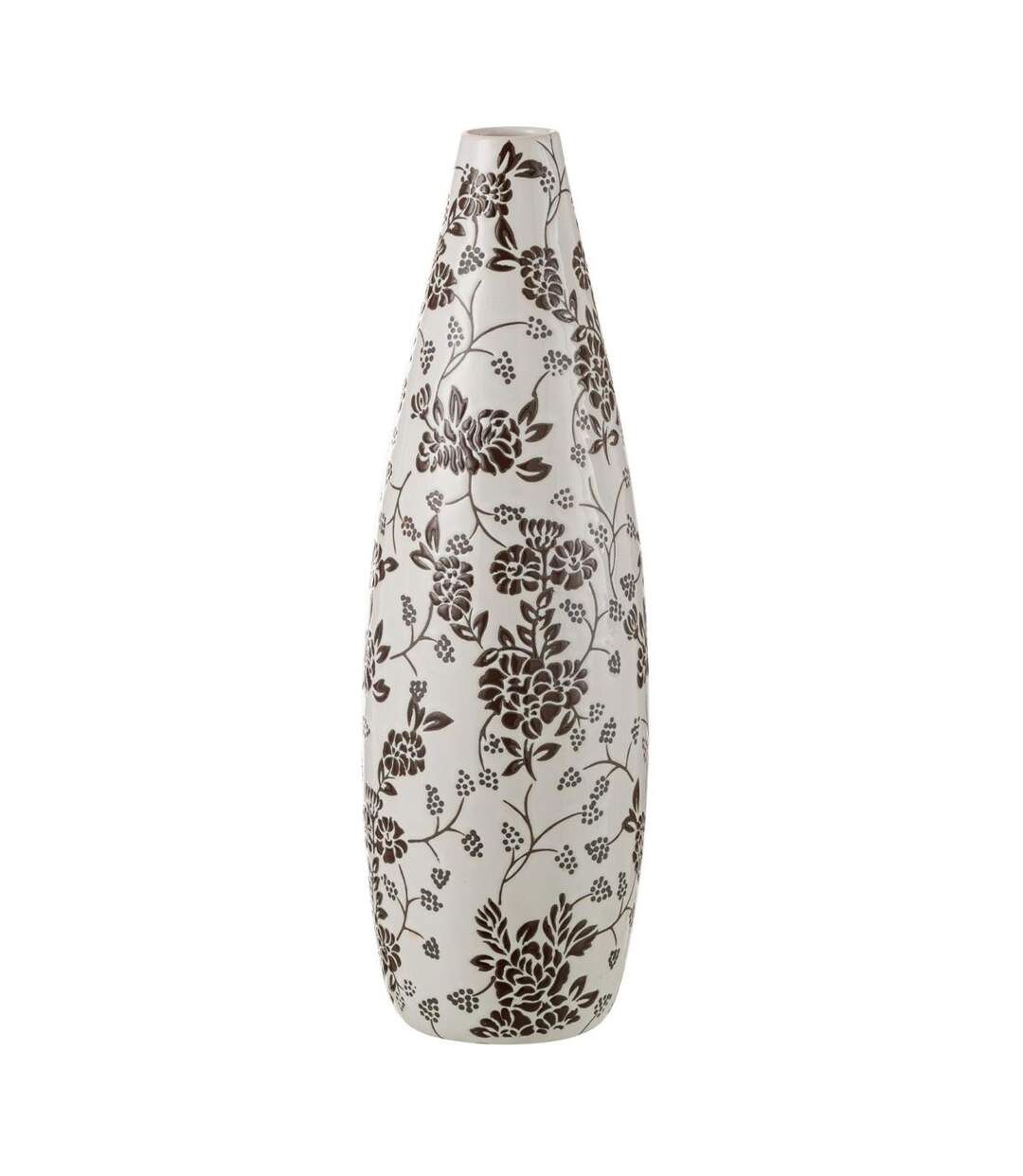 Vase Déco en Porcelaine Zen 53cm Noir & Blanc-1