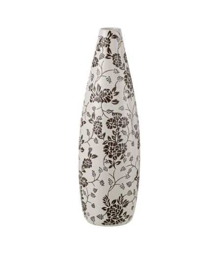 Vase Déco en Porcelaine Zen 53cm Noir & Blanc
