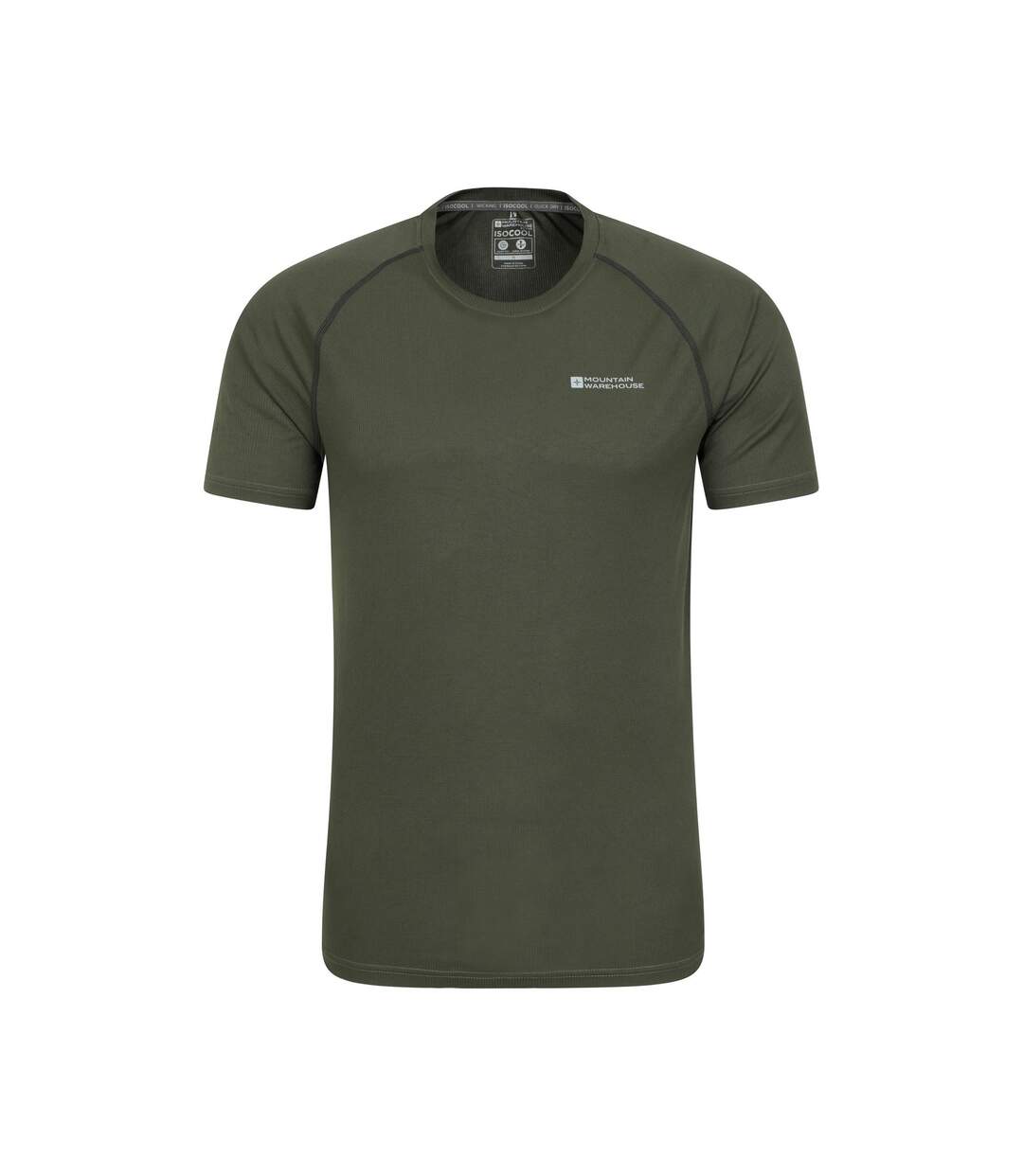 T-shirt aero homme kaki foncé Mountain Warehouse-1