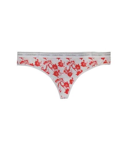 String Motif/style Floral Femme Blanc Rouge Calvin Klein