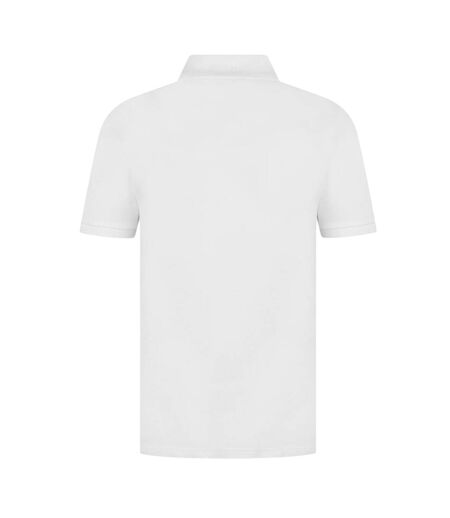 Polo Motif/style Logo Rectangulaire Passenger Homme Blanc Boss