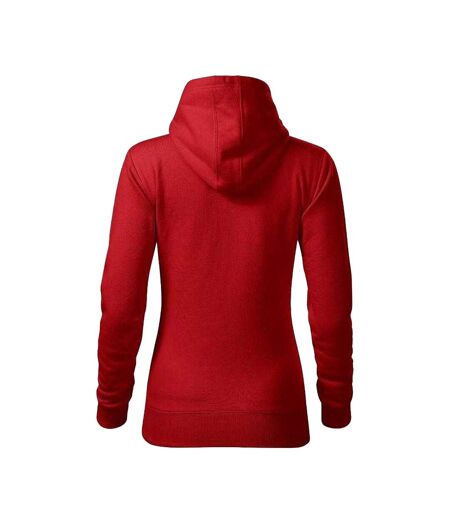 Sweat À Capuche Cape Free Femme Rouge Malfini