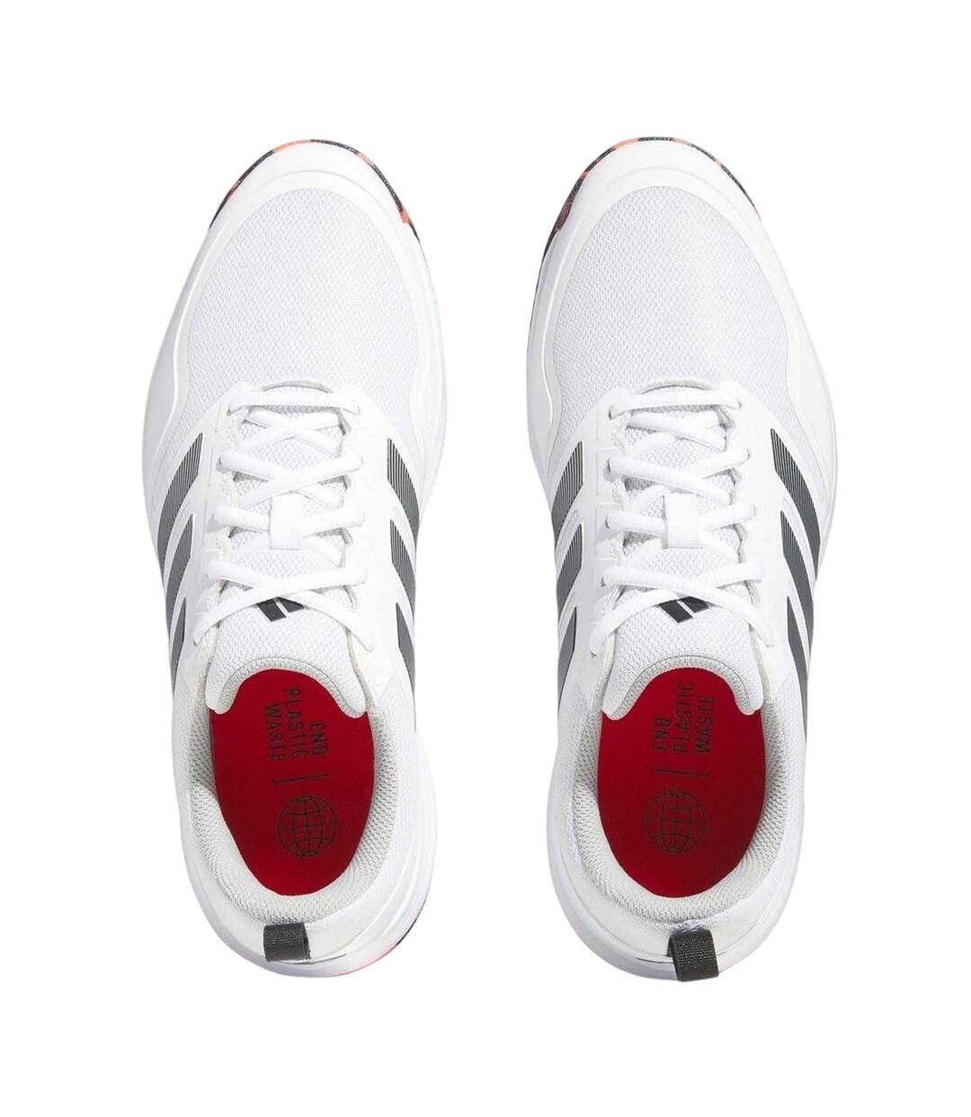 Chaussures De Golf Sans Pointes Motif/style 3 Rayures Tech Homme Blanc Adidas-4
