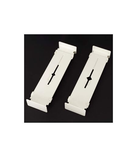 Lot de 2 Séparateurs de Tiroir Extensible 32cm Blanc