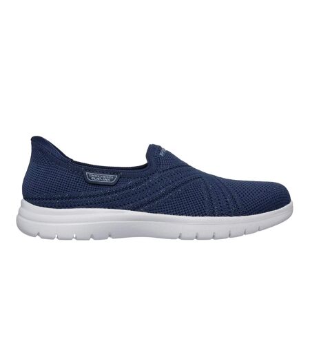 Womens/ladies On The Go Flex Excellency Slip-in Shoes Navy Skechers