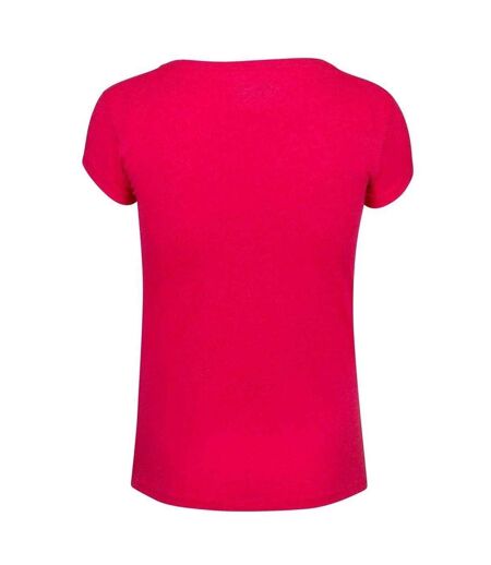 T-shirt Motif/style Logo Femme Rouge Chiné Babolat