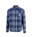 Chemise Manches Longues Motif/style À Carreaux Homme Bleu Marine SoulCal-3