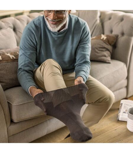 1 Pack Extra Wide Loose Fit Cotton Oedema Socks for Swollen Ankles