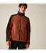 Great Outdoors Mens Hedman Ii Two Tone Full Zip Fleece Jacket Burnt Henna Black Regatta-1