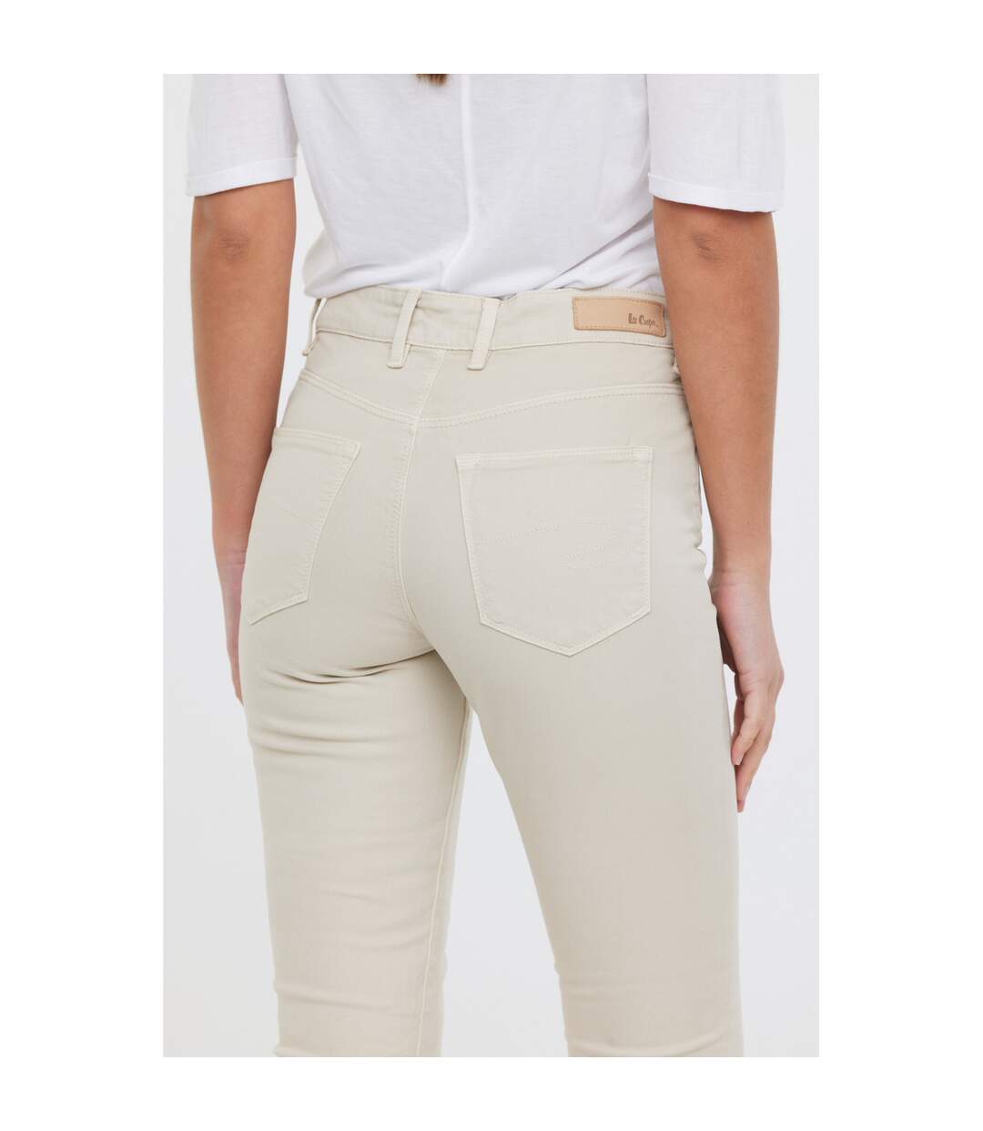 Pantalon coton slim JAZIA