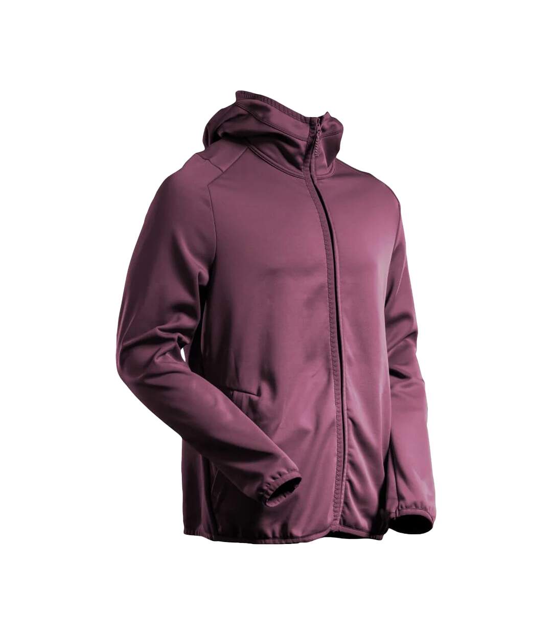 Mens Customised Hooded Fleece Jacket Bordeaux Mascot-2