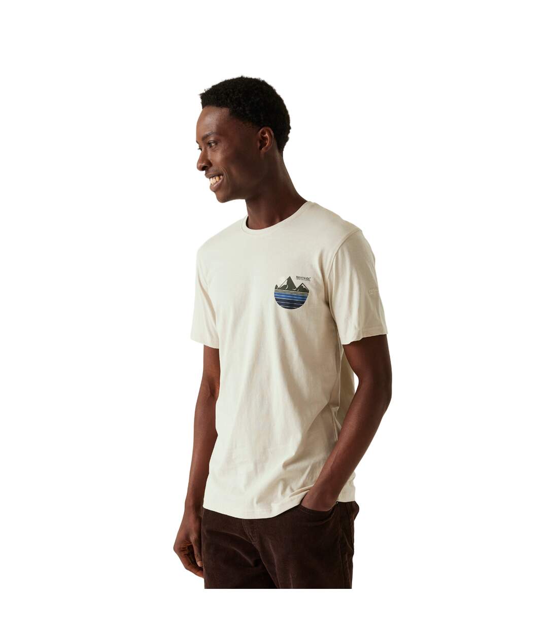 T-shirt cline homme blanc lunaire Regatta