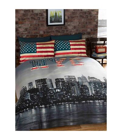 New york city skyline duvet cover set multicoloured Rapport