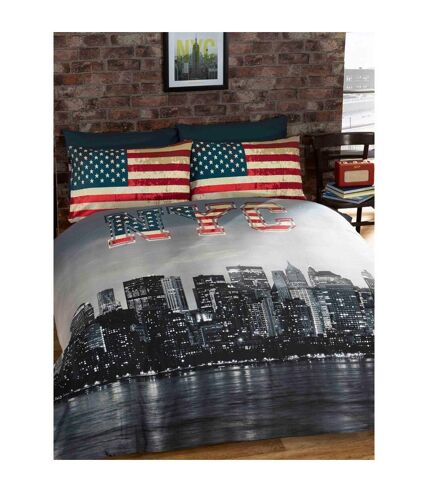 New york city skyline duvet cover set multicoloured Rapport