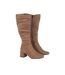 Bottes hauteur genoux kaya femme taupe Dorothy Perkins