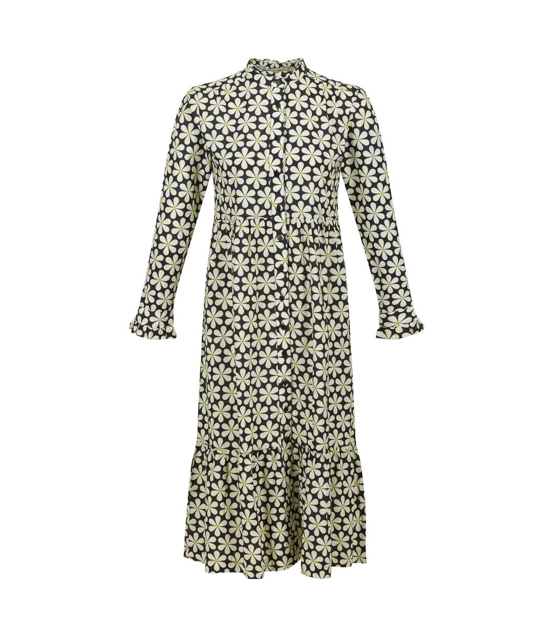 Robe mi-longue orla kiely femme noir Regatta