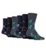 Gentle Grip - 6 Pairs Mens Non Elastic Socks-1