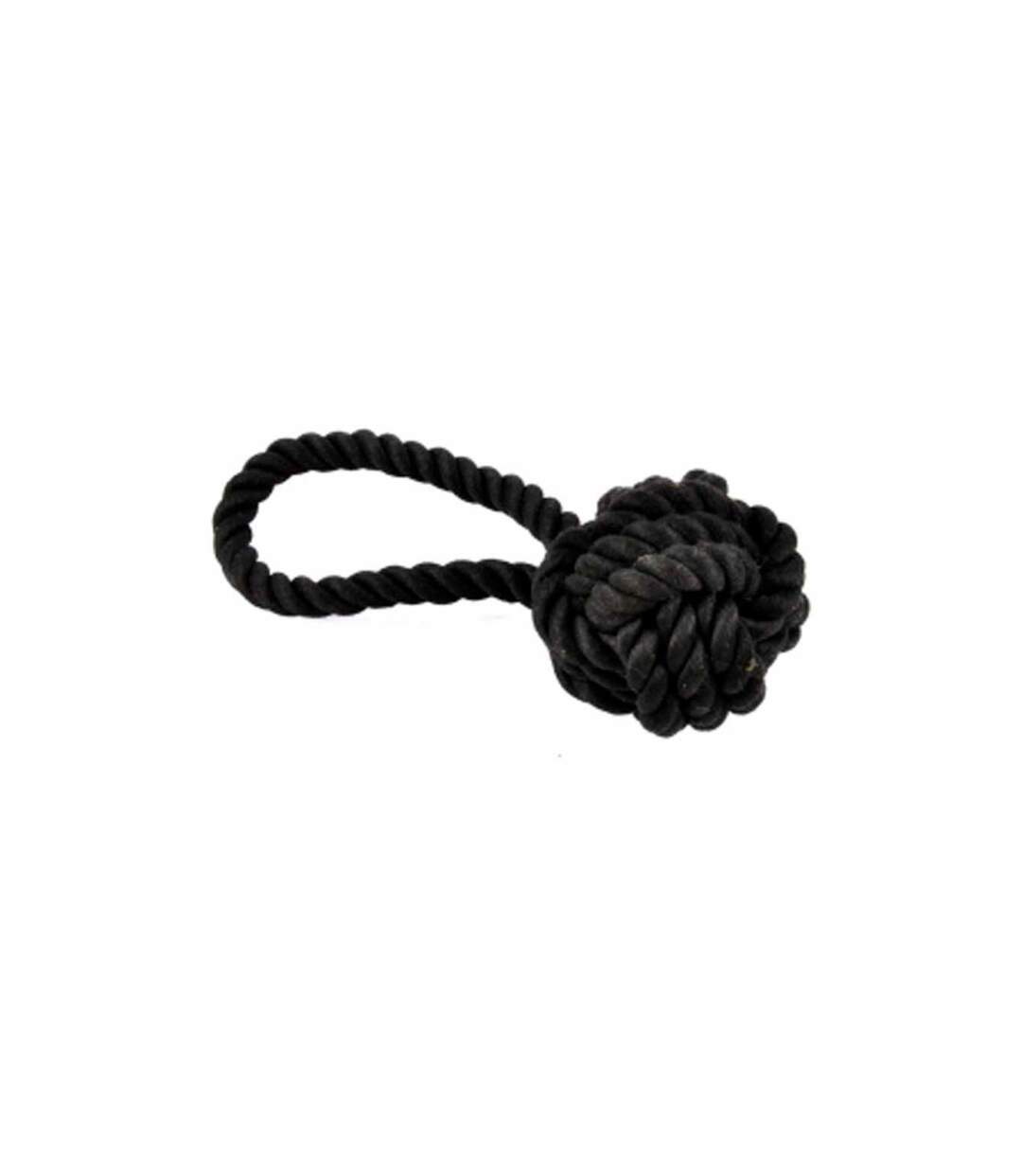 Jouet à Corde pour Chien Cosy Golden 20cm Noir-1