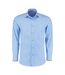 Kustom Kit Mens Long Sleeve Tailored Poplin Shirt (Light Blue)