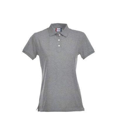 Clique Womens/Ladies Premium Melange Polo Shirt (Grey Melange)