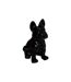 Statuette Déco Bulldog 22cm Noir-1