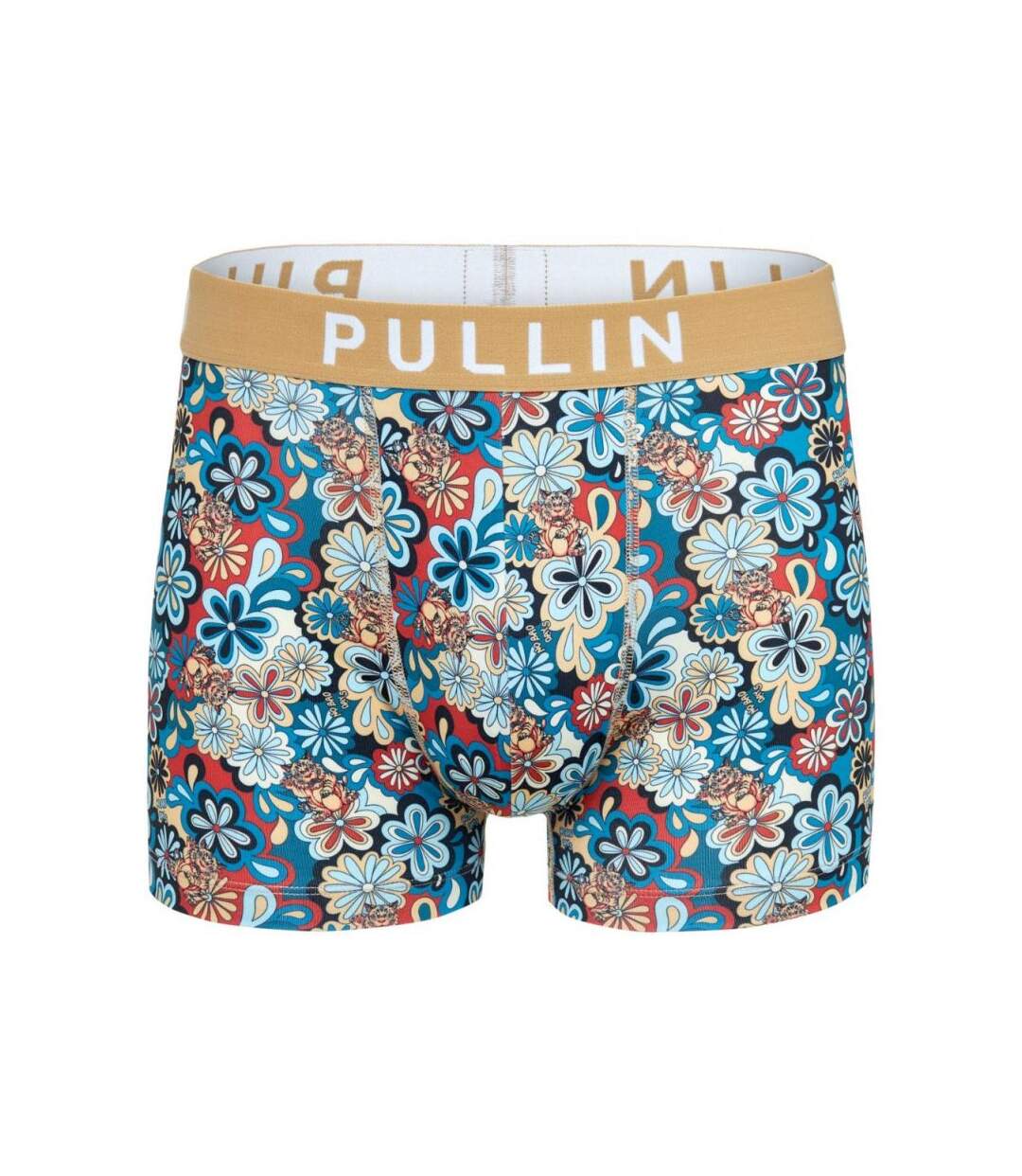 PULL IN Boxer Homme Microfibre NOBADDAYS Bleu Beige-1