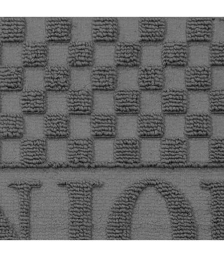Tapis d'Entrée Demi-Lune Bonjour 45x75 cm Gris