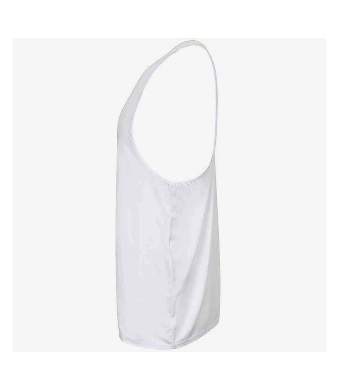 Mens muscle vest top white Tombo