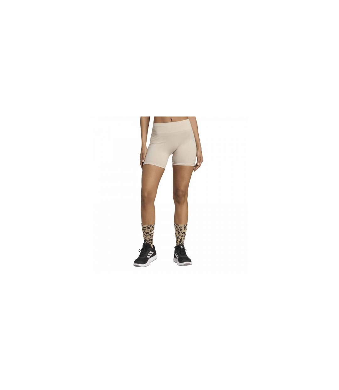 Short Entraînement Femme Blanc Cassé Adidas-1