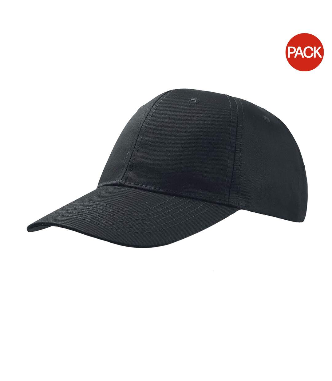 Lot de 2  casquettes start adulte noir Atlantis-1