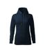 Sweat À Capuche Cape Free Femme Bleu Marine Foncé Malfini-1