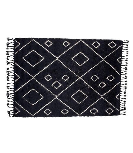 Tapis Déco en Laine David 202x300cm Noir