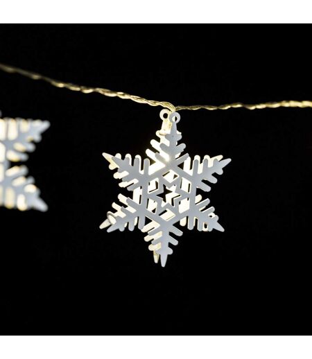 Guirlande intérieure de Noël LED étoile Xmas - L. 135 cm - Blanc