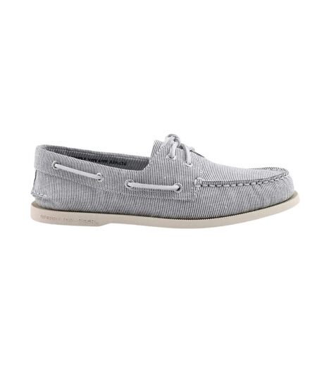 Chaussures Bateau Style À Rayures Authentic Original Homme Gris Sperry