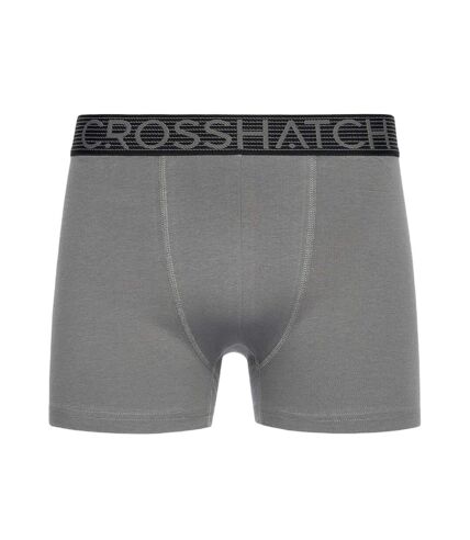 Boxers buzzard homme noir / gris Crosshatch