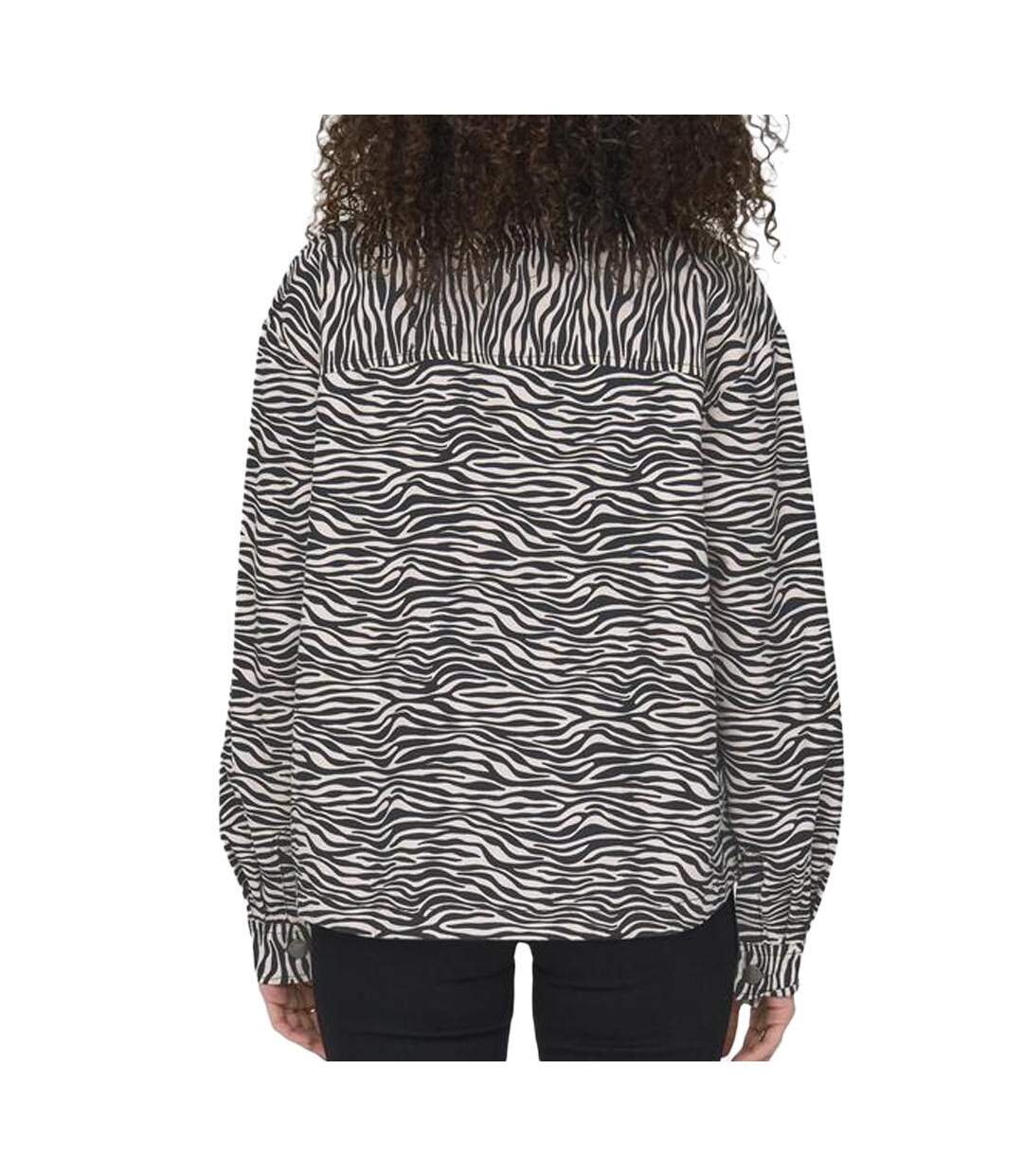 Chemise zèbre noir/blanc femme jdy ray - l-2