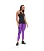 Womens/ladies Heatgear Leggings Purple Under Armour-4