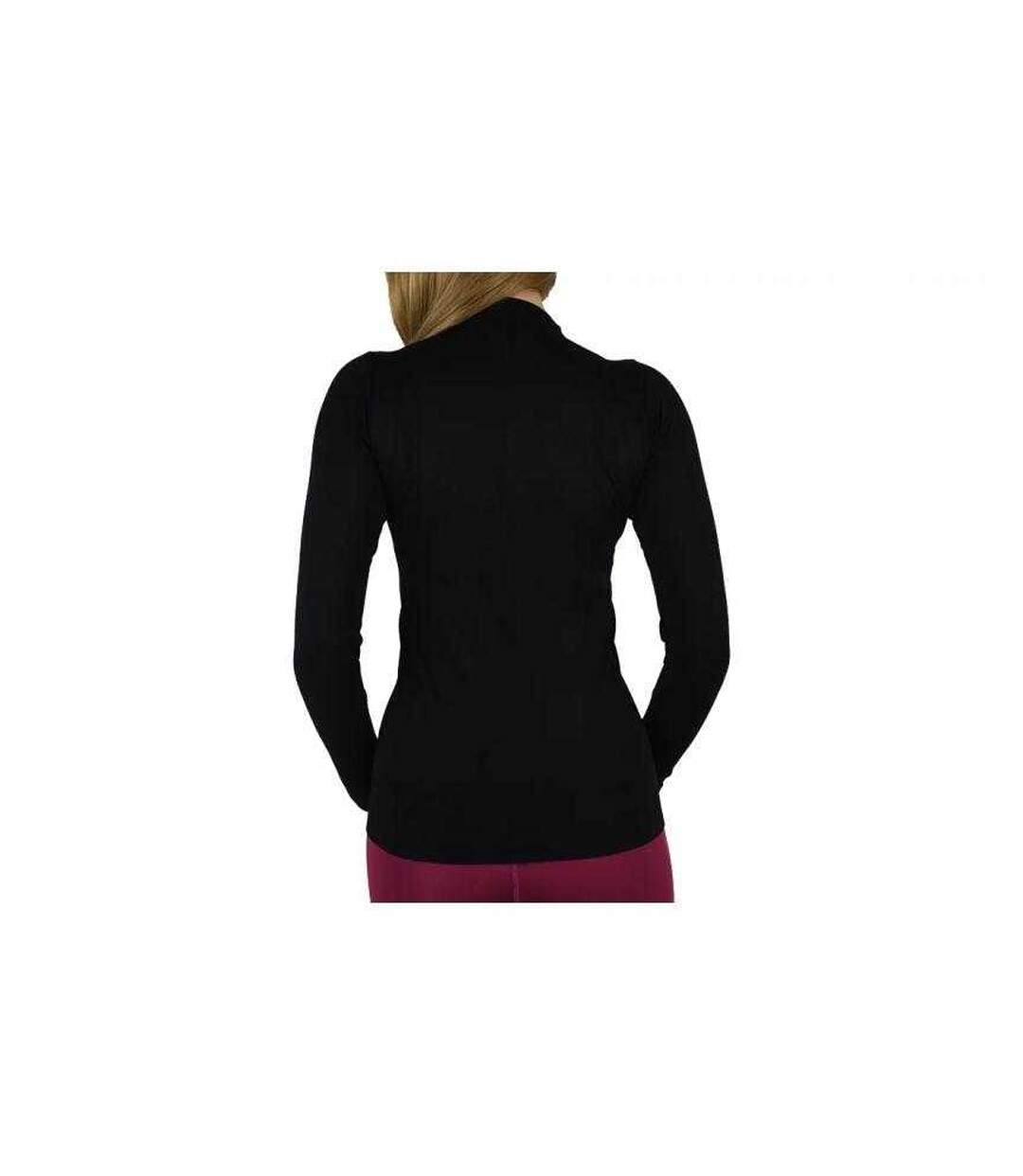 T-shirt Manches Longues Femme Noir Gym Hero-2