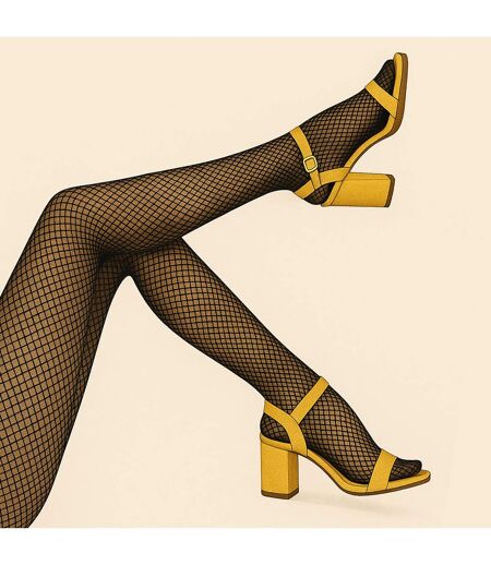 Ladies Black Soft Fishnet Stockings