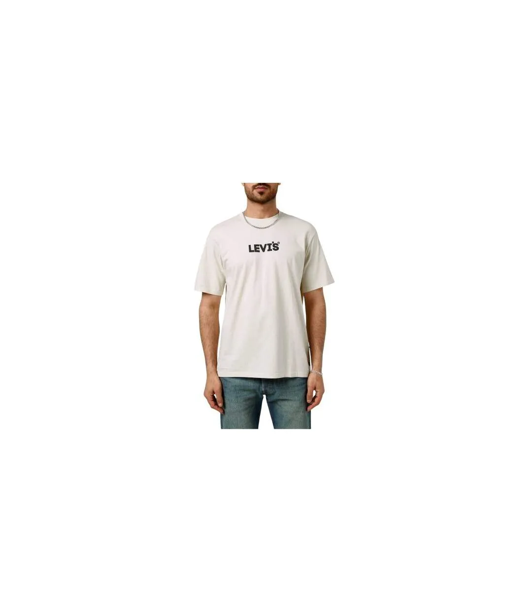 T-shirt Motif/style Logo Homme Blanc Cassé Levis-1