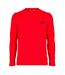 Mens Performance Long-sleeved T-shirt Red Puma-2
