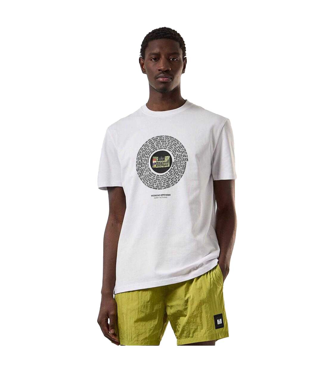 T-shirt Resurrection Homme Blanc Weekend Offender-1